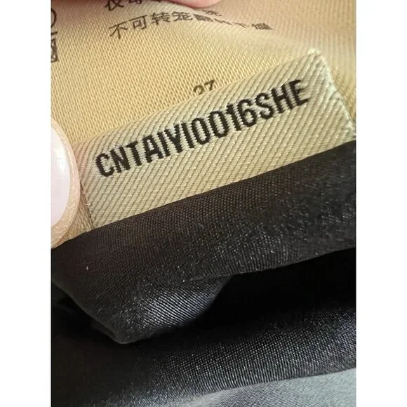 Burberry black silk lined designer knee length skirt 10 luxury pleated hem - Picture 9 of 9